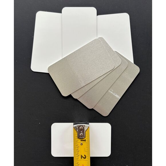 Sublimation Tag Blanks Lot 111 Pieces Aluminum Vinyl NWOT Crafts DYI - Picture 6 of 8